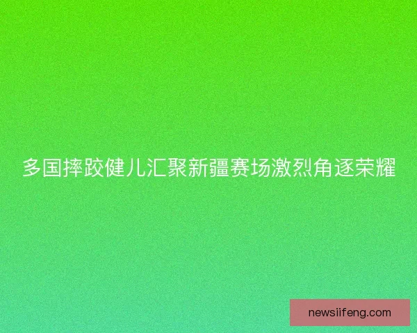 多国摔跤健儿汇聚新疆赛场激烈角逐荣耀